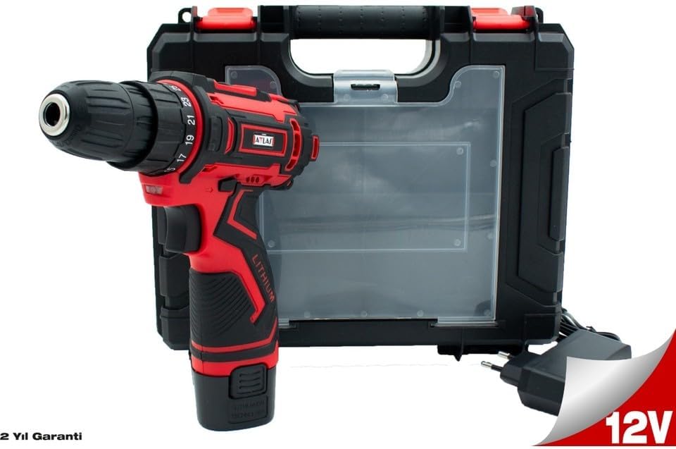 ATLAS Eco 12V Cdd 202C 12C Akülü Matkap Vidalama