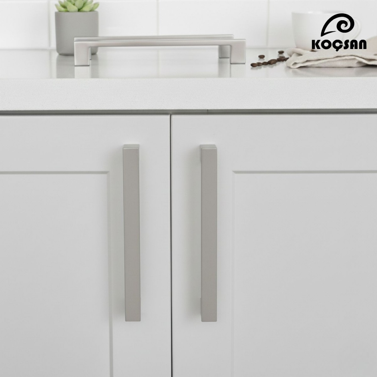 Alüminyum Köprü Kulp Lüks Country Mutfak Mobilya Dolap Çekmece Kulpu 128 mm-İnox