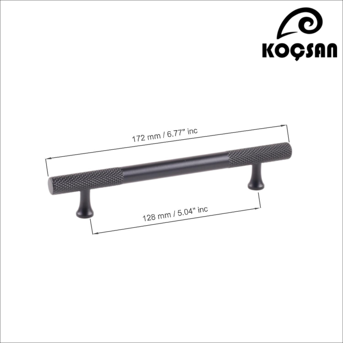 Apex 128 mm Siyah Kulp Lüks Country Mutfak Mobilya Dolap Çekmece Kulpu