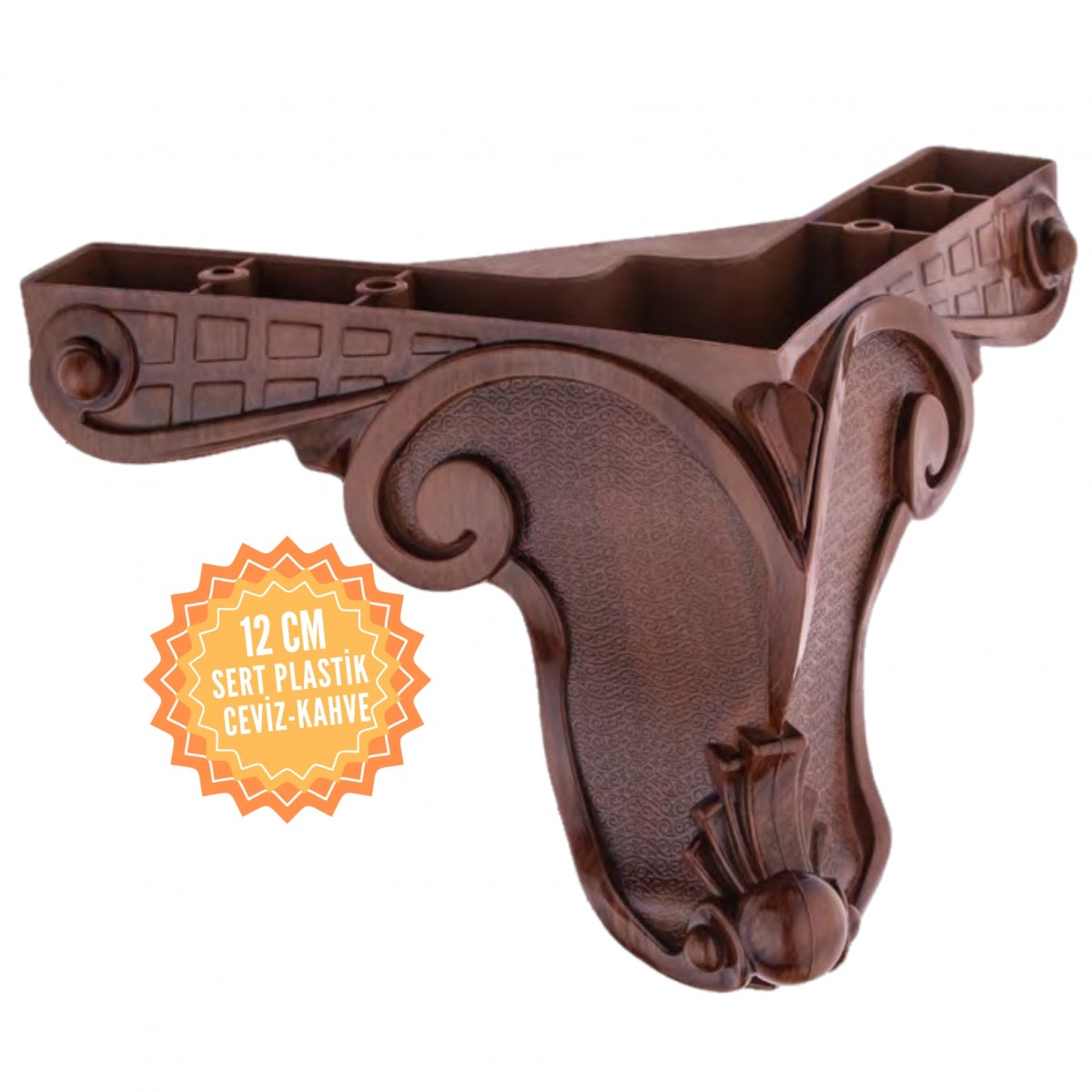 Aslan 12 Cm Plastik Mobilya Ayağı, Lüks Metal Mobilya Ayak, Koltuk, Dolap, Şifonyer Ayak