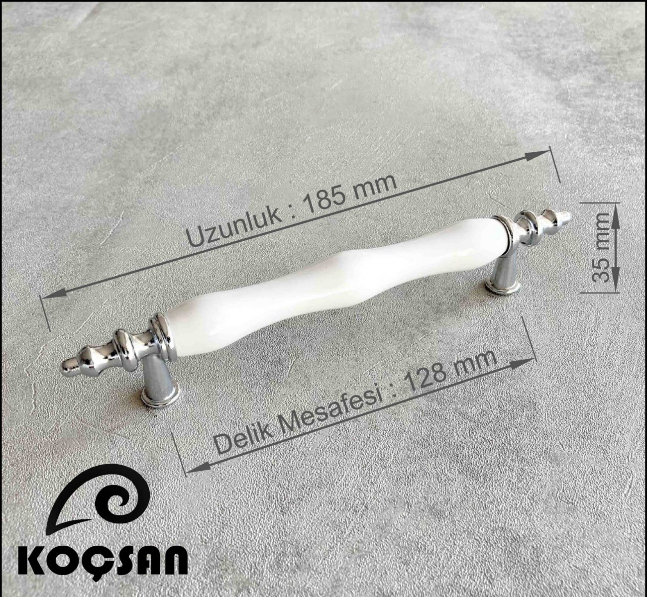 Asos 128 mm Beyaz Porselen Kulp Lüks Country Mutfak Mobilya Dolap Çekmece Kulpu Asos 128 mm Beyaz Porselen Kulp Lüks Country Mutfak Mobilya Dolap Çekmece Kulpu
