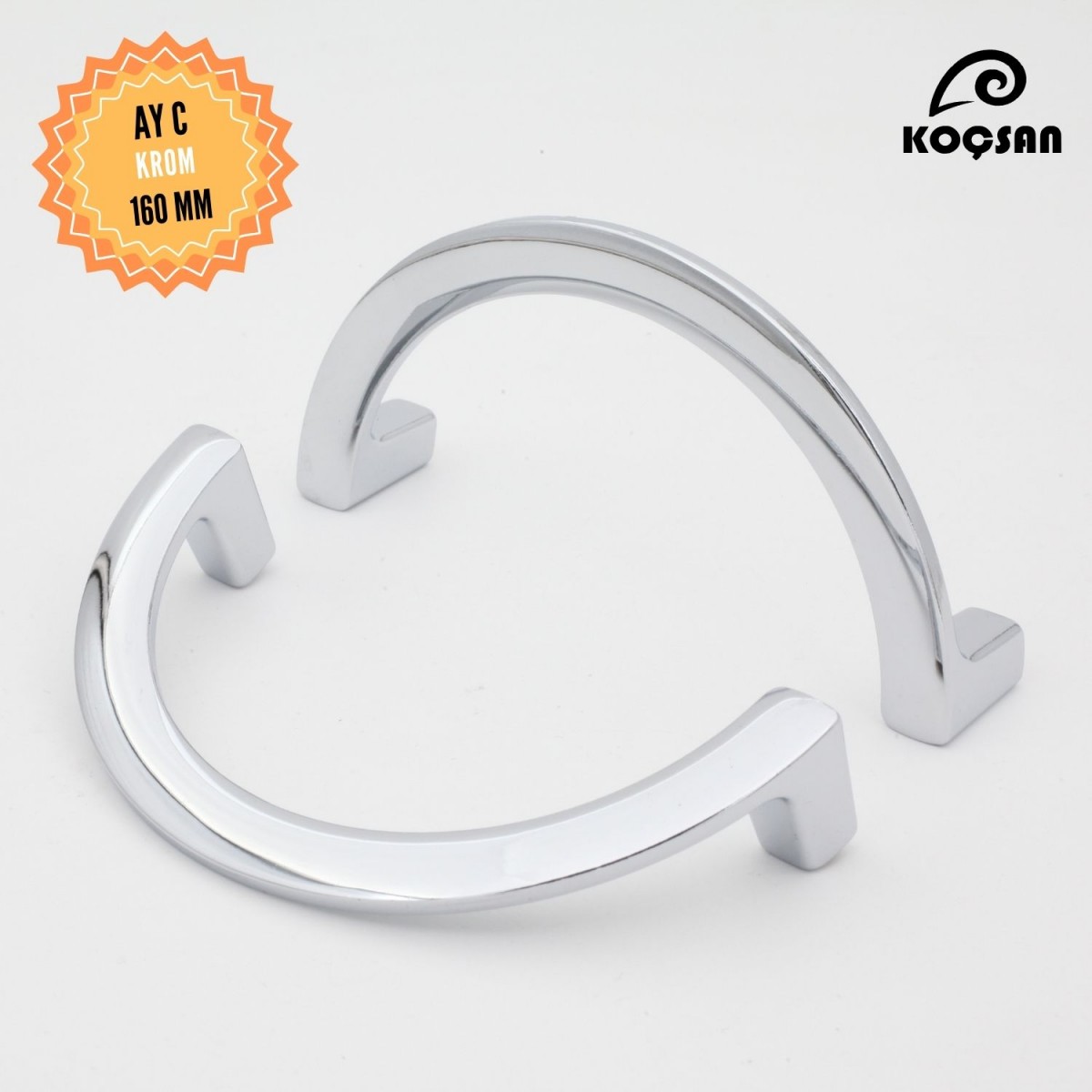 Ay C Kulp Lüks Country Mutfak Mobilya Dolap Çekmece Kulpu 160 mm-Krom Ay C Kulp Lüks Country Mutfak Mobilya Dolap Çekmece Kulpu 160 mm-Krom
