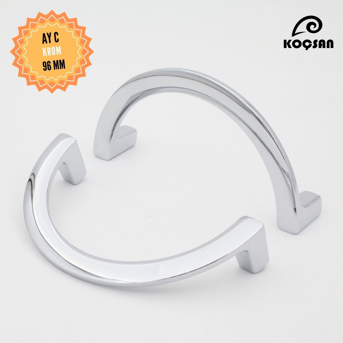 Ay C Kulp Lüks Country Mutfak Mobilya Dolap Çekmece Kulpu 96 mm-Krom Ay C Kulp Lüks Country Mutfak Mobilya Dolap Çekmece Kulpu 96 mm-Krom