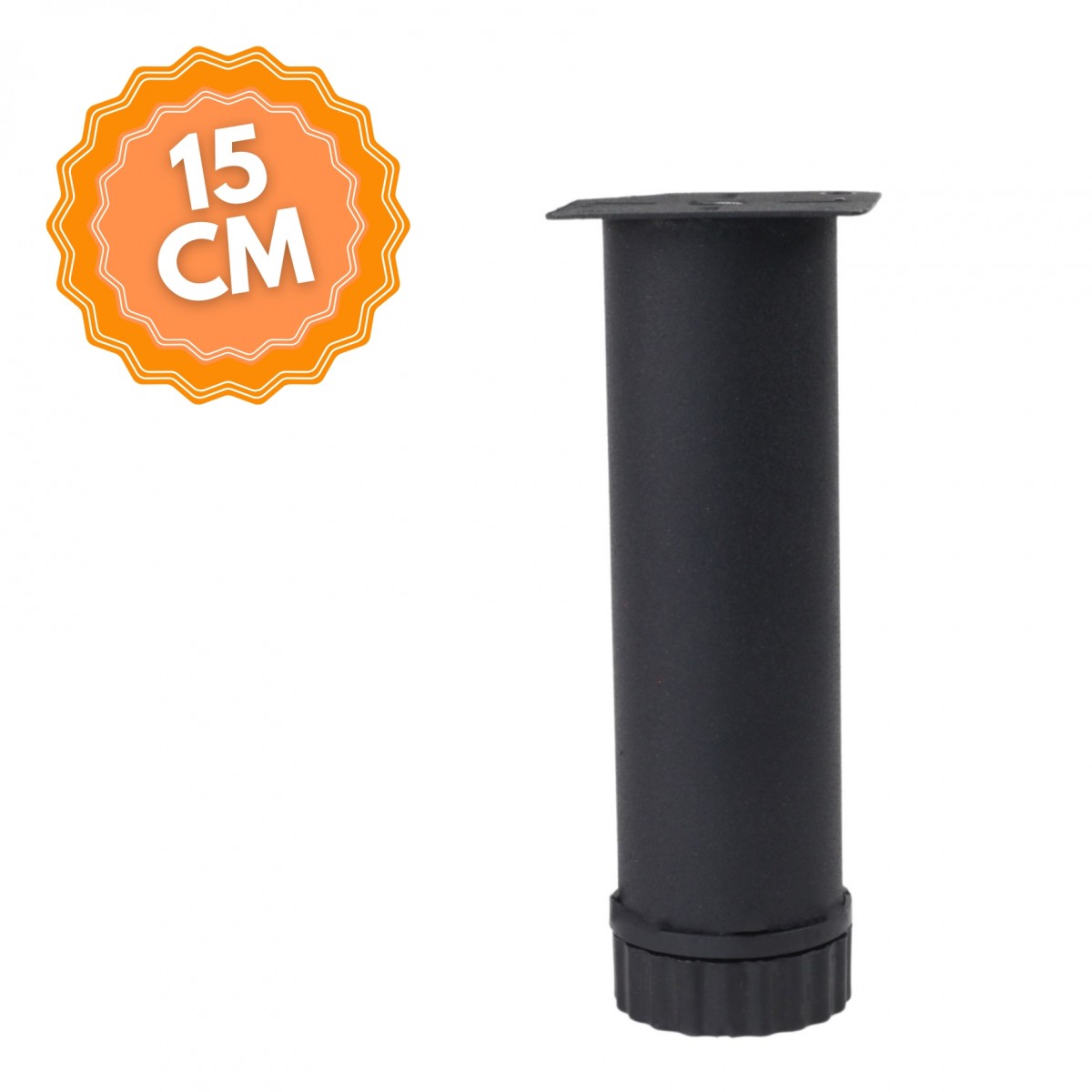 Boru Metal Ayak, Mobilya Ayağı, Lüks Metal Mobilya Ayak, Koltuk, Dolap, Şifonyer Ayak 42 mm 15 cm-Krom