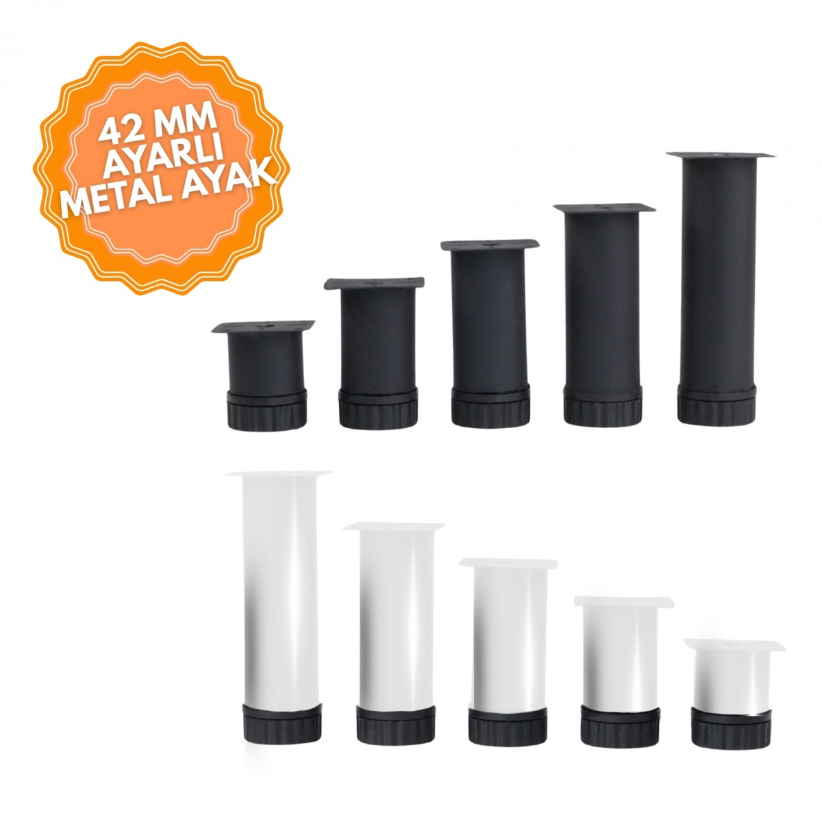 Boru Metal Ayak, Mobilya Ayağı, Lüks Metal Mobilya Ayak, Koltuk, Dolap, Şifonyer Ayak 42 mm Çap Boru Metal Ayak, Mobilya Ayağı, Lüks Metal Mobilya Ayak, Koltuk, Dolap, Şifonyer Ayak 42 mm Çap