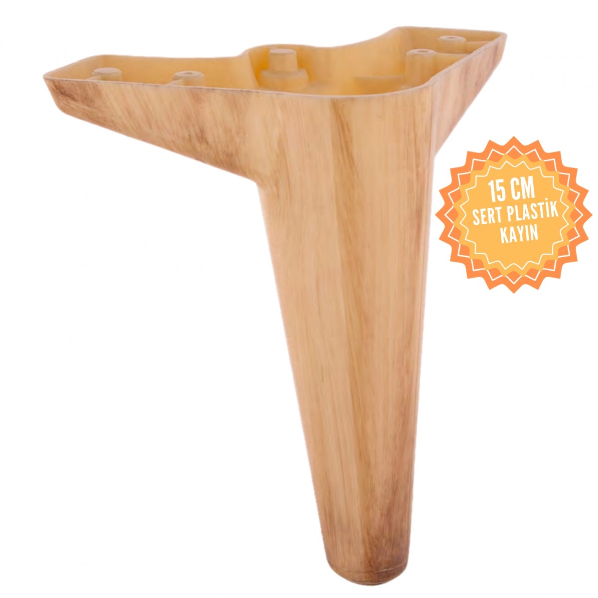 Zirve 15 Cm Plastik Mobilya Ayağı, Lüks Metal Mobilya Ayak, Koltuk, Dolap, Şifonyer Ayak