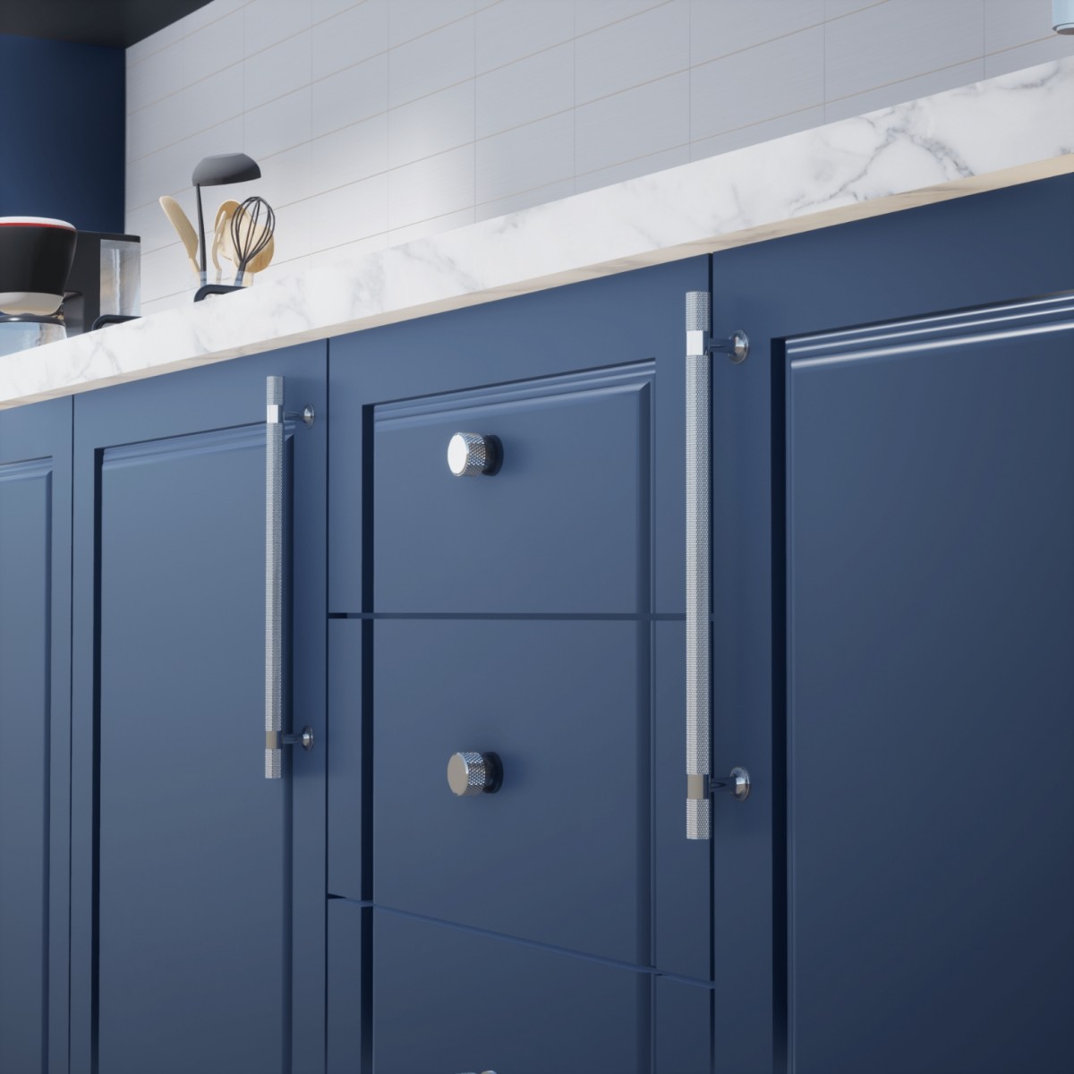 Firuze 160 mm Krom Kulp Lüks Country Mutfak Mobilya Dolap Çekmece Kulpu Firuze 160 mm Krom Kulp Lüks Country Mutfak Mobilya Dolap Çekmece Kulpu