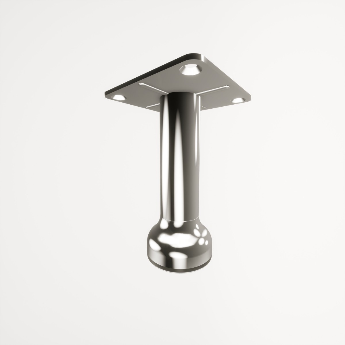 Gökçe Krom 10 cm Mobilya Ayağı, Lüks Metal Mobilya Ayak, Koltuk, Dolap, Şifonyer, Masa Ayak