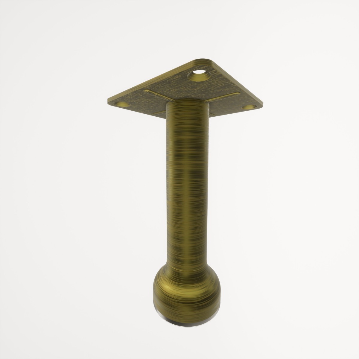 Gökçe Antik Sarı 12 cm Mobilya Ayağı, Lüks Metal Mobilya Ayak, Koltuk, Dolap, Şifonyer, Masa Ayak