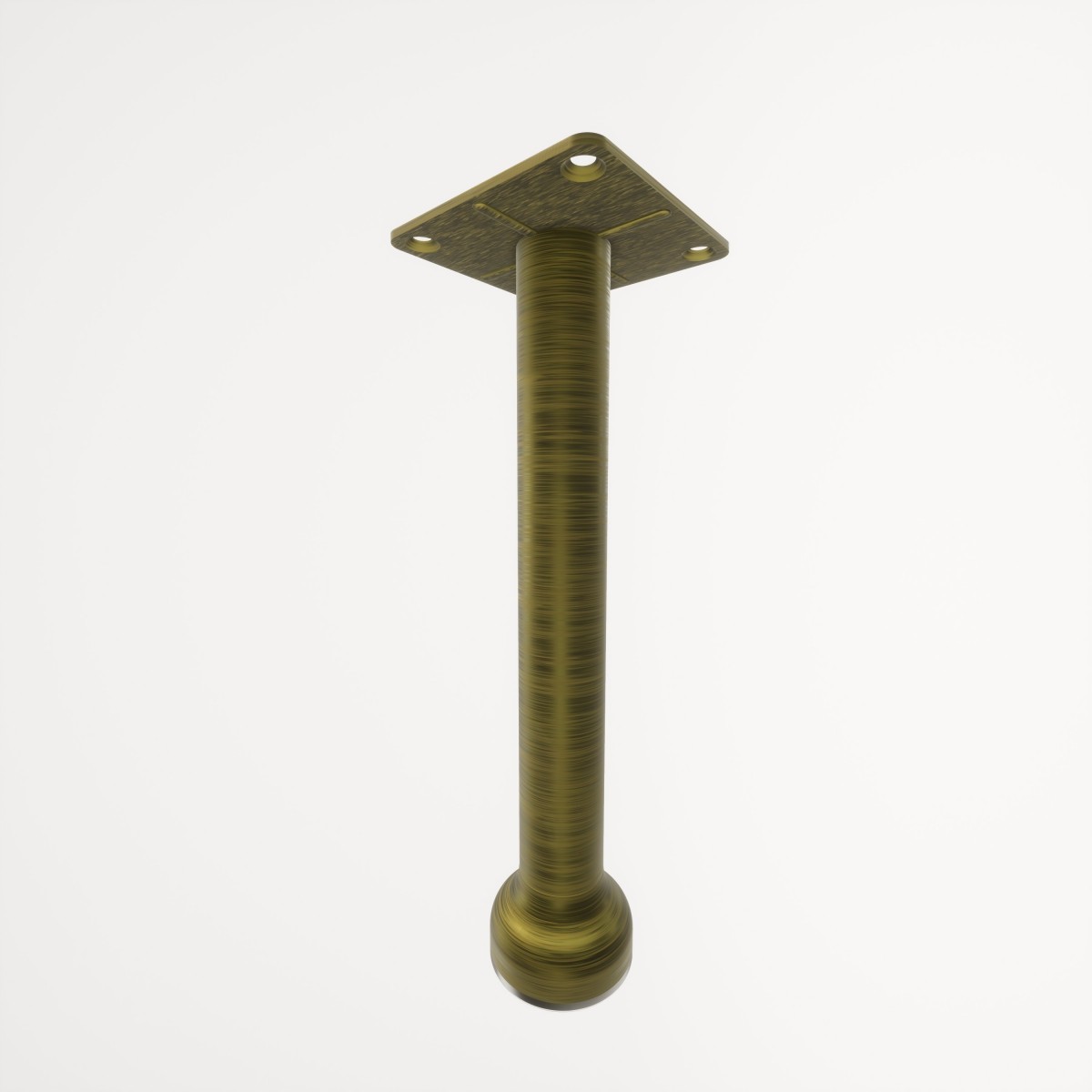 Gökçe Antik Sarı 20 cm Mobilya Ayağı, Lüks Metal Mobilya Ayak, Koltuk, Dolap, Şifonyer, Masa Ayak
