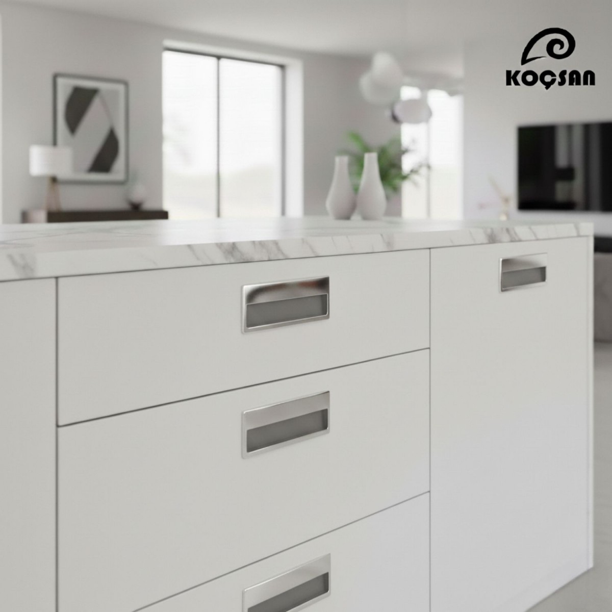 Gömme Kulp Lüks Country Mutfak Mobilya Dolap Çekmece Kulpu