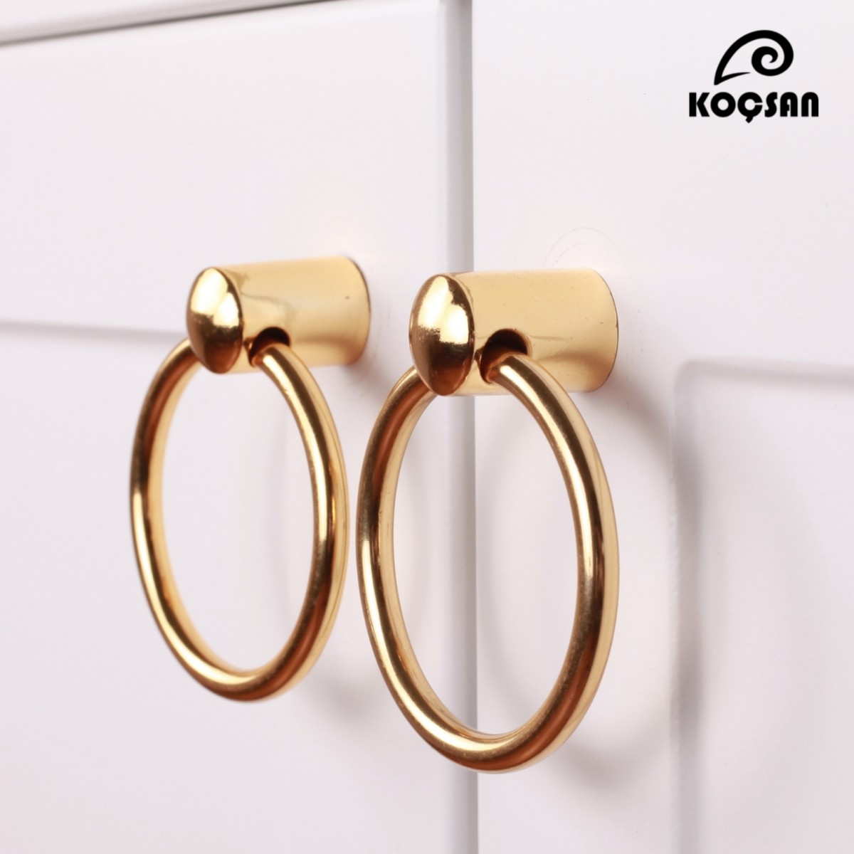 Halka Sarkac Altın Kulp Lüks Country Mutfak Mobilya Dolap Çekmece Kulpu