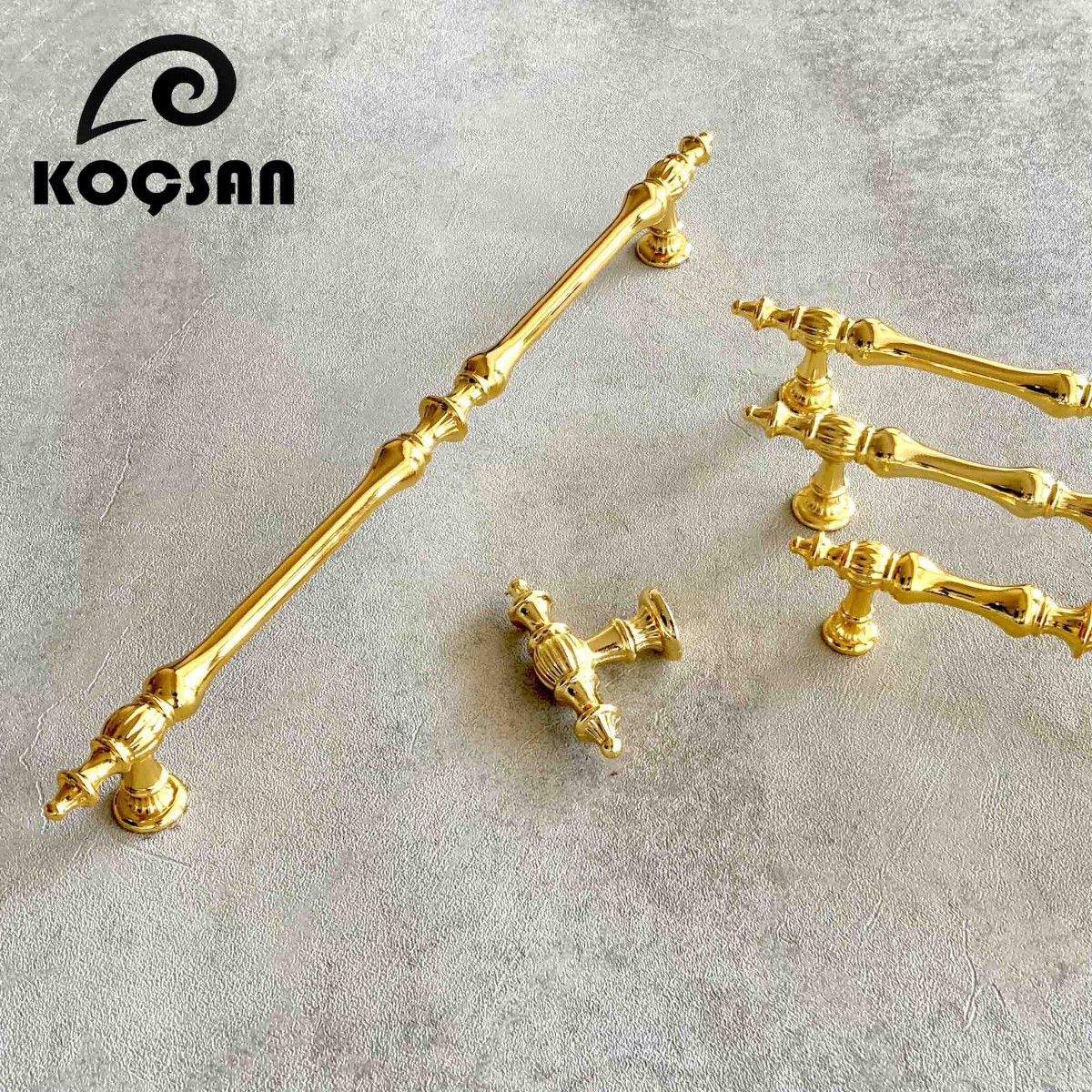 Hilal 128 mm Altın Kulp Lüks Country Mutfak Mobilya Dolap Çekmece Kulpu
