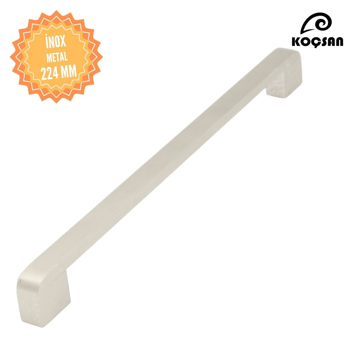 Hüma Kulp Lüks Country Mutfak Mobilya Dolap Çekmece Kulpu 224 mm-İnox