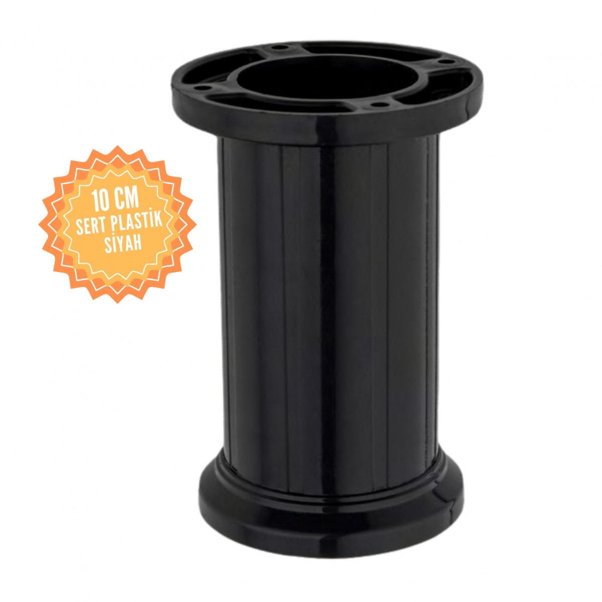 Jumbo Ayarlanabilir 10 Cm Plastik Mobilya Ayağı, Lüks Metal Mobilya Ayak, Koltuk, Dolap, Şifonyer Ayak 10 cm-Gri