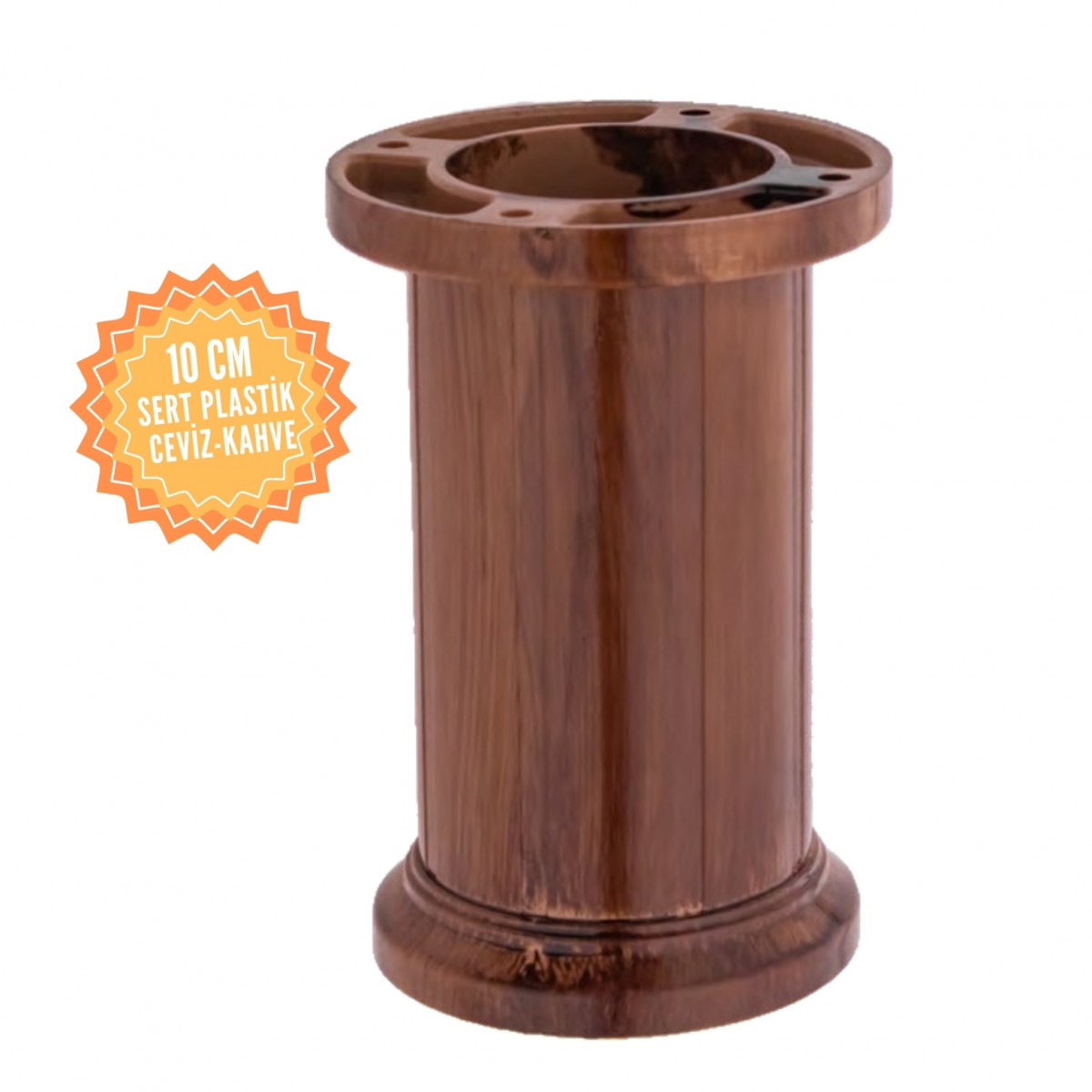 Jumbo Ayarlanabilir 10 Cm Plastik Mobilya Ayağı, Lüks Metal Mobilya Ayak, Koltuk, Dolap, Şifonyer Ayak 10 cm-Gri