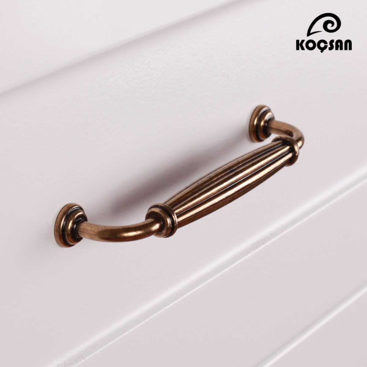 Kardelen 128 mm Antik Sarı Kulp Lüks Country Mutfak Mobilya Dolap Çekmece Kulpu