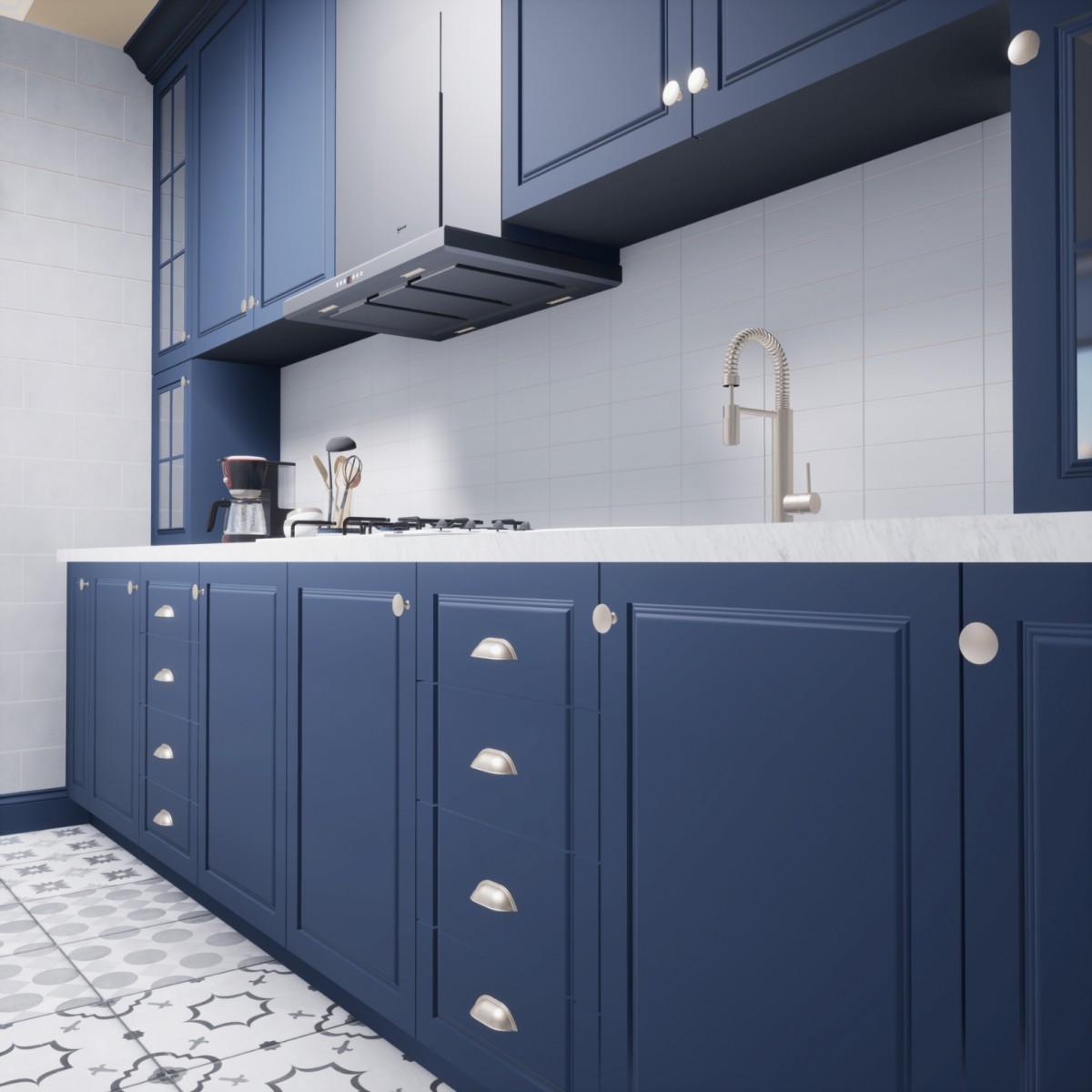 Midye 128 mm Inox Kulp Lüks Country Mutfak Mobilya Dolap Çekmece Kulpu