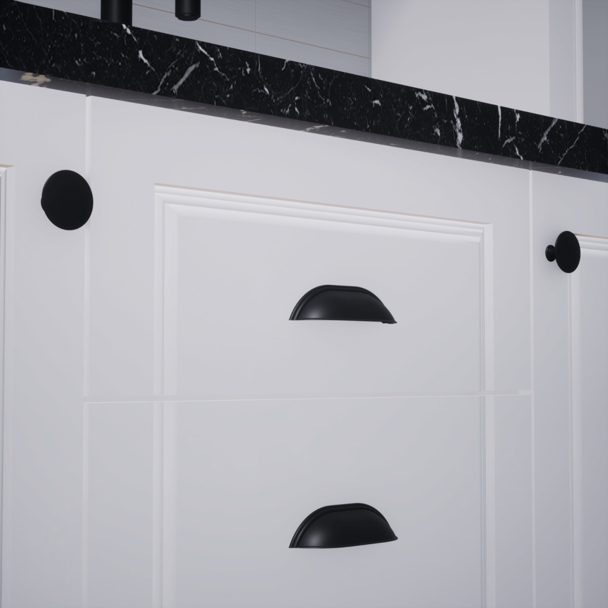 Midye Düğme Siyah Kulp Lüks Country Mutfak Mobilya Dolap Çekmece Kulpu Midye Düğme Siyah Kulp Lüks Country Mutfak Mobilya Dolap Çekmece Kulpu