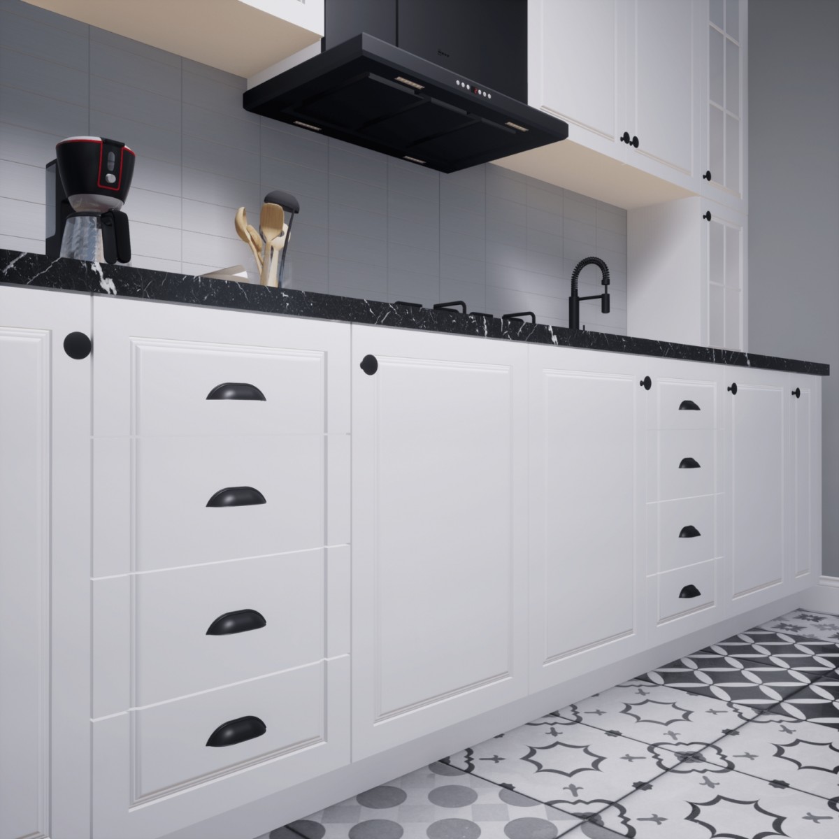 Midye Düğme Siyah Kulp Lüks Country Mutfak Mobilya Dolap Çekmece Kulpu Midye Düğme Siyah Kulp Lüks Country Mutfak Mobilya Dolap Çekmece Kulpu