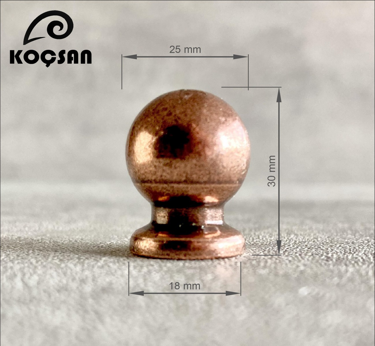 Misket 25 mm Antik Bakır Kulp Lüks Country Mutfak Mobilya Dolap Çekmece Kulpu