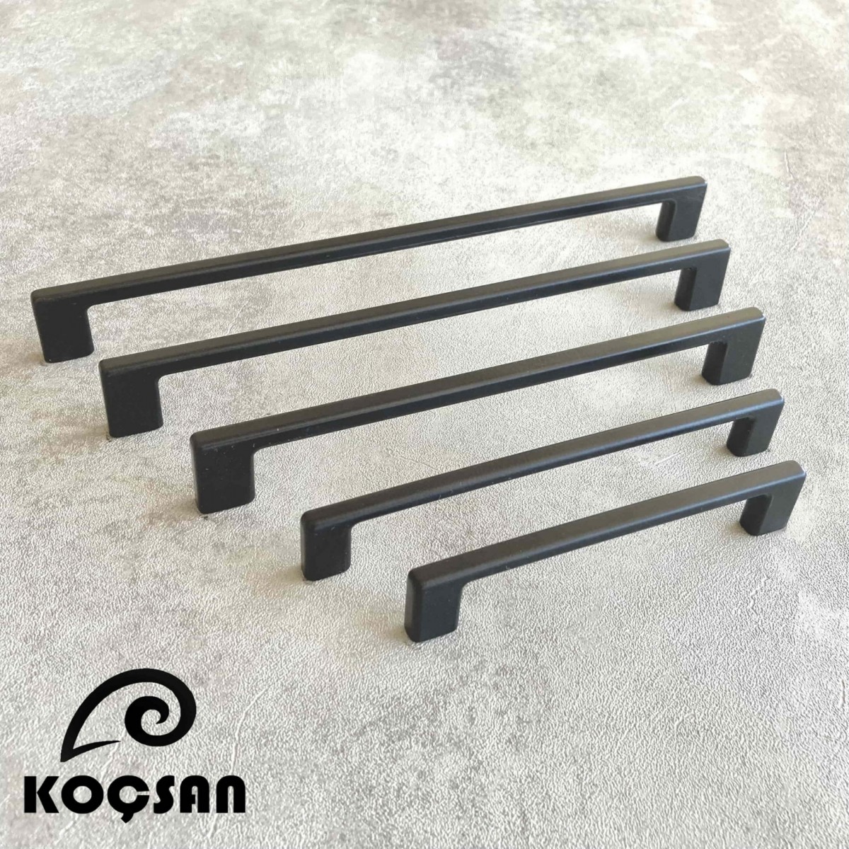 Narin 224 mm Siyah Kulp Lüks Country Mutfak Mobilya Dolap Çekmece Kulpu