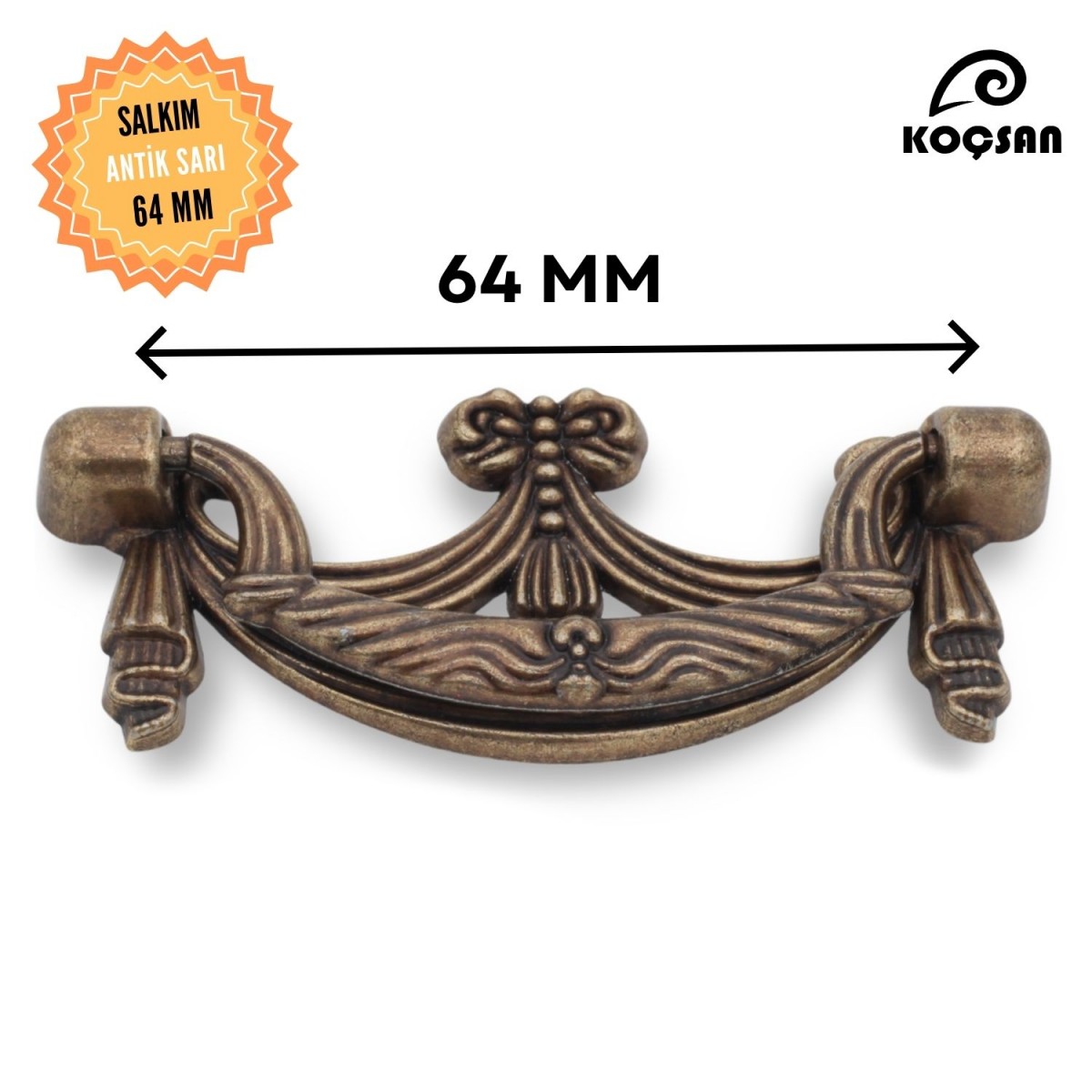 Salkım 64 mm Kulp Lüks Country Mutfak Mobilya Dolap Çekmece Kulpu Salkım 64 mm Kulp Lüks Country Mutfak Mobilya Dolap Çekmece Kulpu