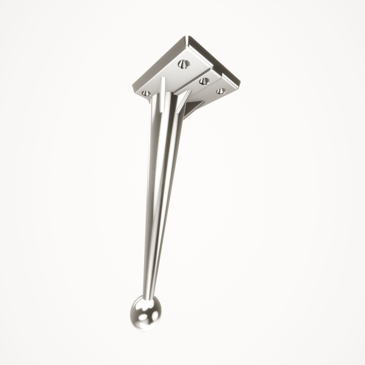 Saturn Krom 21 cm Mobilya Ayağı, Lüks Metal Mobilya Ayak, Koltuk, Dolap, Şifonyer, Masa Ayak