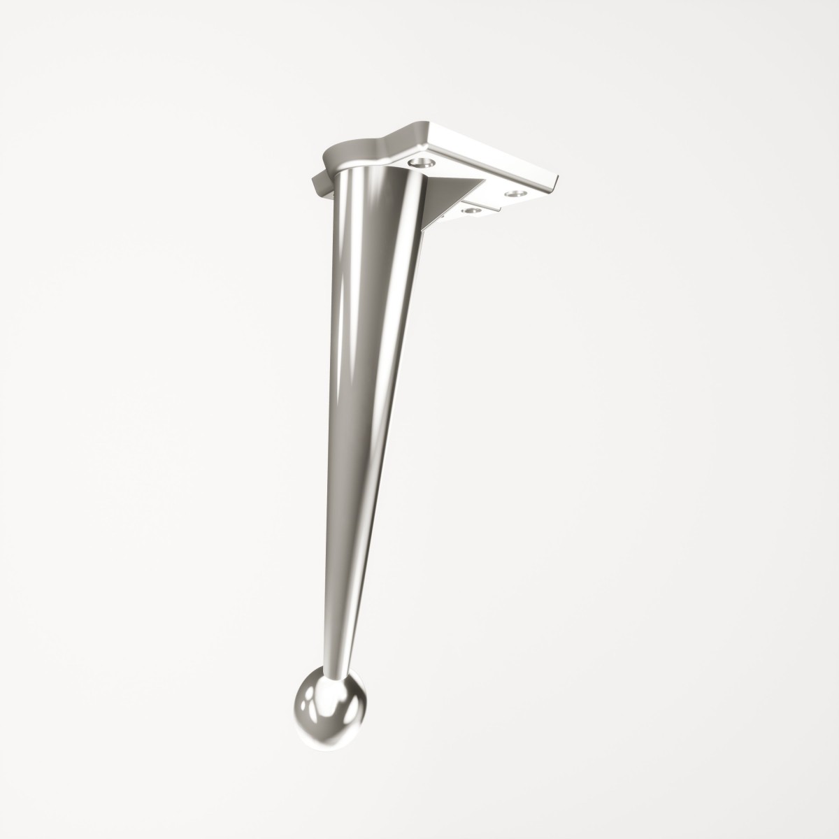 Saturn Krom 21 cm Mobilya Ayağı, Lüks Metal Mobilya Ayak, Koltuk, Dolap, Şifonyer, Masa Ayak