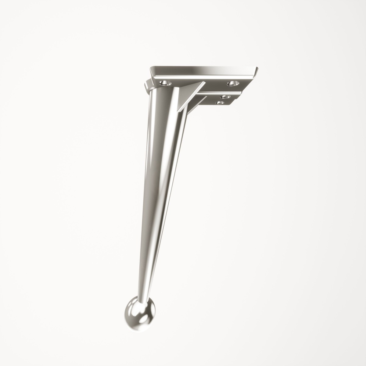 Saturn Krom 21 cm Mobilya Ayağı, Lüks Metal Mobilya Ayak, Koltuk, Dolap, Şifonyer, Masa Ayak