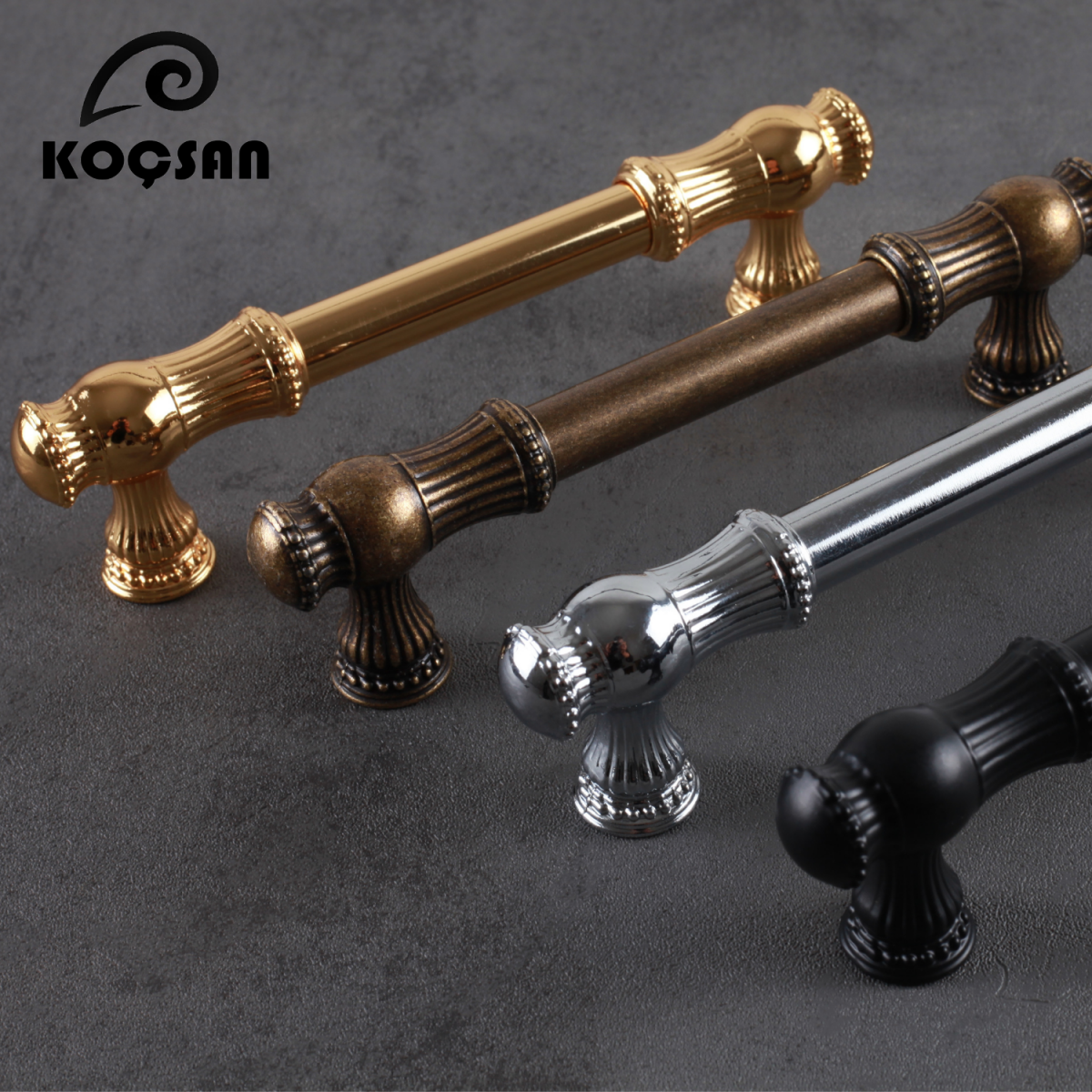 Sehzade 320 mm Krom Kulp Lüks Country Mutfak Mobilya Dolap Çekmece Kulpu