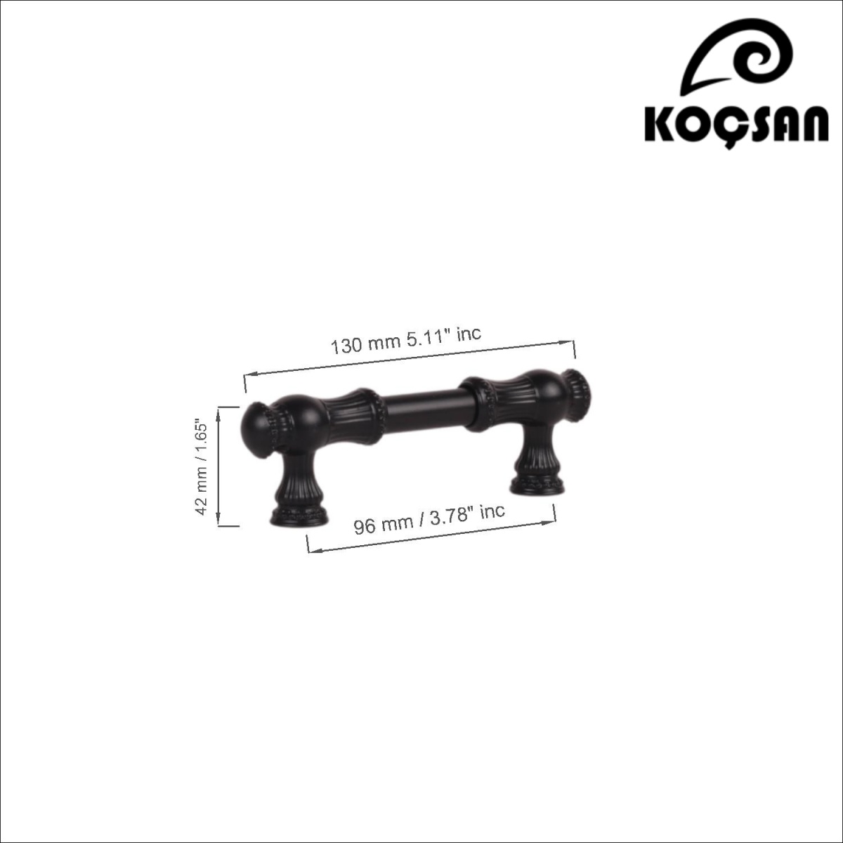 Sehzade 96 mm Siyah Kulp Lüks Country Mutfak Mobilya Dolap Çekmece Kulpu Sehzade 96 mm Siyah Kulp Lüks Country Mutfak Mobilya Dolap Çekmece Kulpu