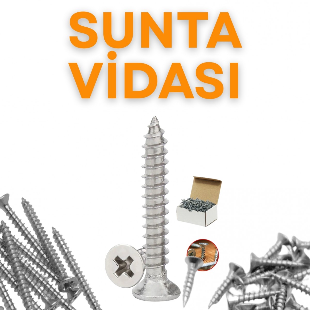 Sunta Ahşap Vidası Sunta Ahşap Vidası