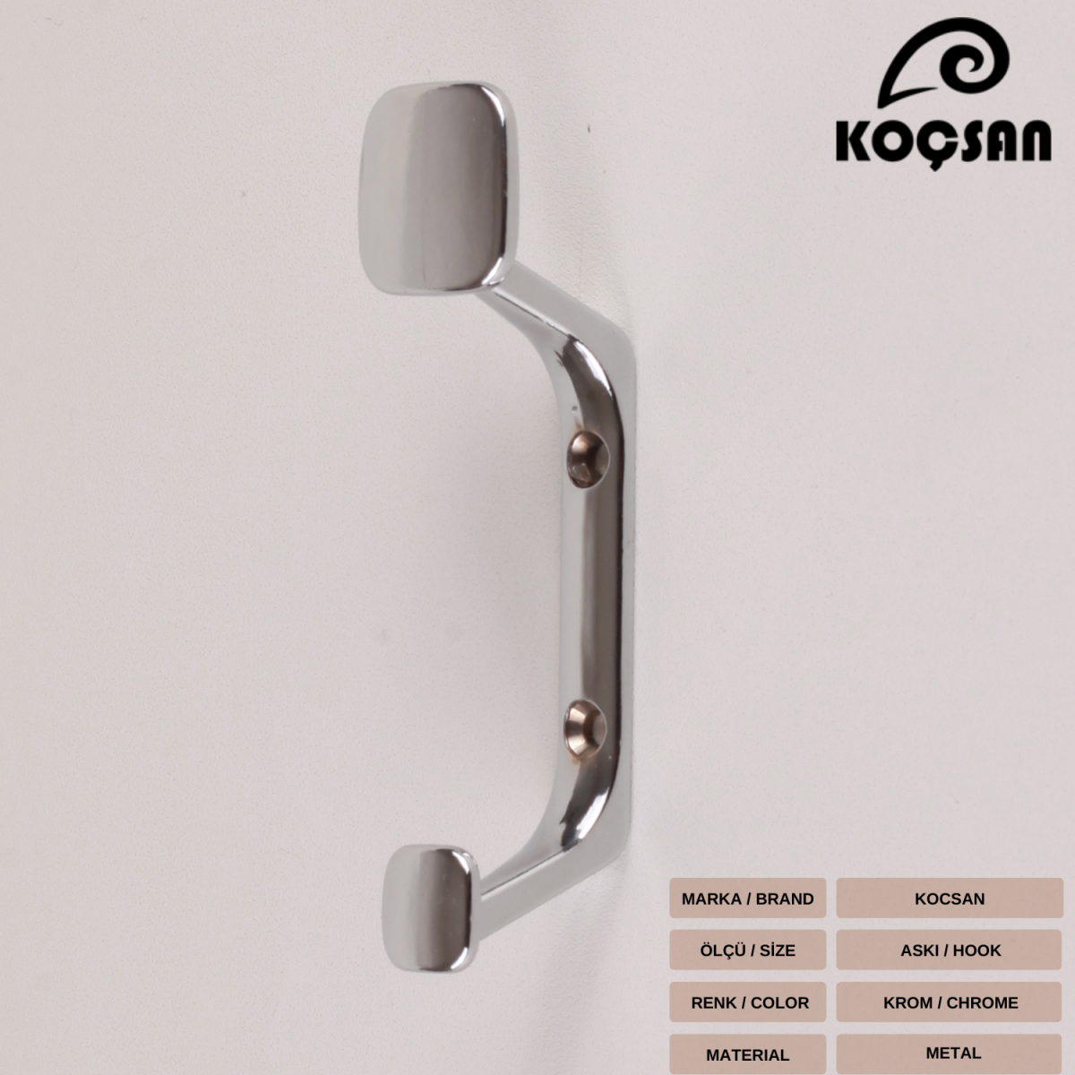Titan Krom Askı, Lüks Vestiyer Askısı, Dolap Askılık, Duvar Askılığı, Portmanto Askı