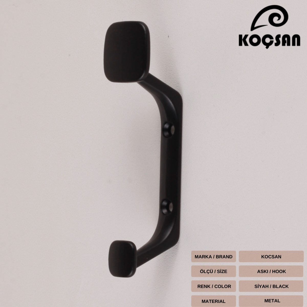 Titan Siyah Askı, Lüks Vestiyer Askısı, Dolap Askılık, Duvar Askılığı, Portmanto Askı Titan Siyah Askı, Lüks Vestiyer Askısı, Dolap Askılık, Duvar Askılığı, Portmanto Askı