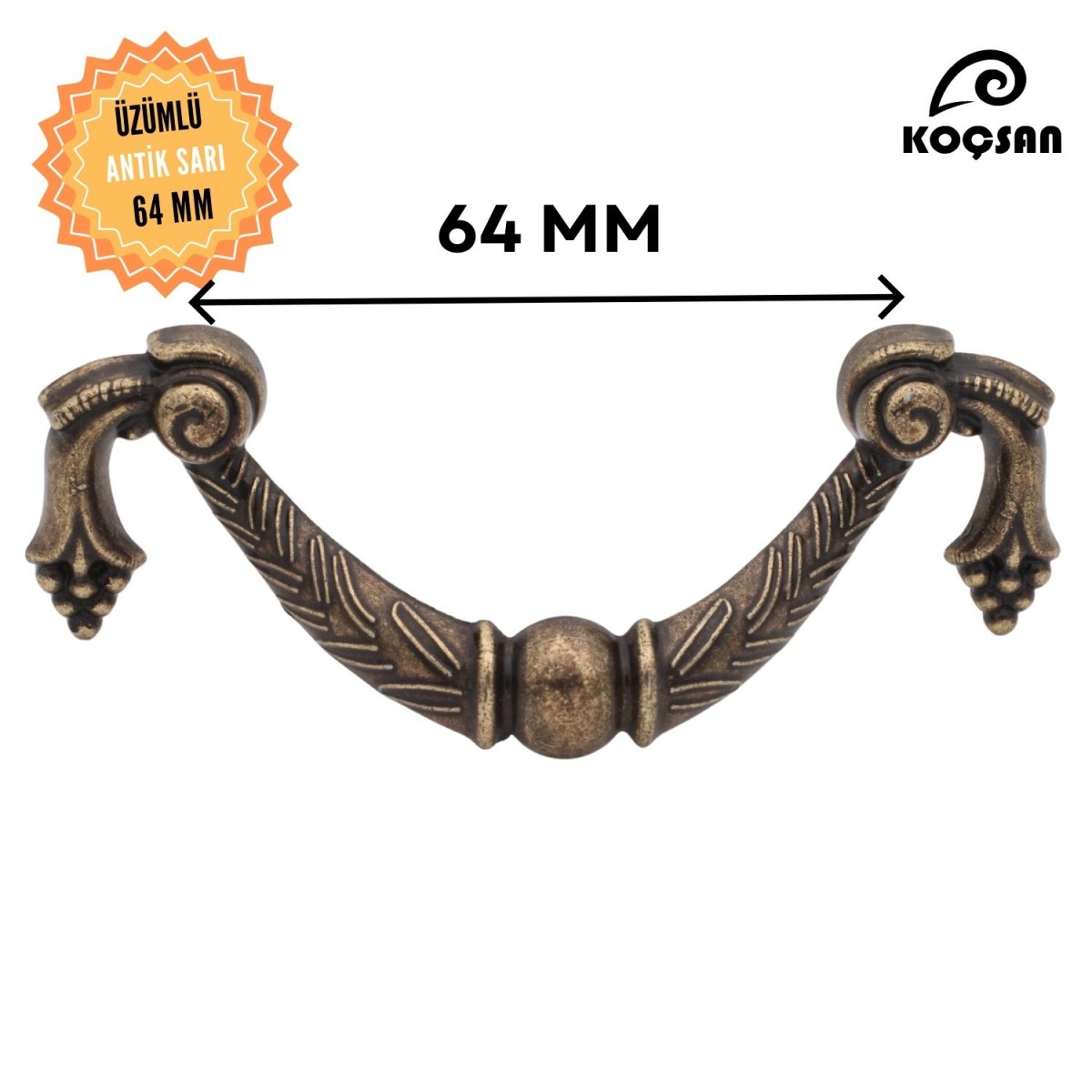 Üzümlü Kulp Lüks Country Mutfak Mobilya Dolap Çekmece Kulpu