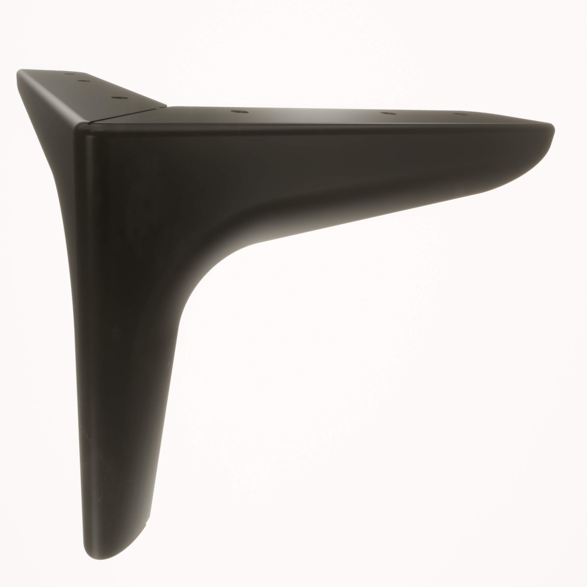 Venüs Siyah 15 cm Mobilya Ayağı, Lüks Metal Mobilya Ayak, Koltuk, Dolap, Şifonyer, Masa Ayak