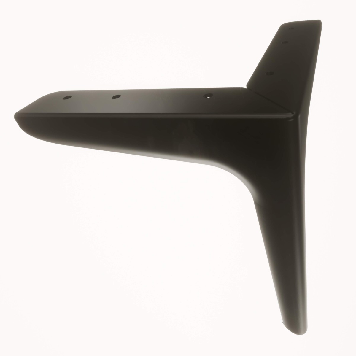 Venüs Siyah 20 cm Mobilya Ayağı, Lüks Metal Mobilya Ayak, Koltuk, Dolap, Şifonyer, Masa Ayak