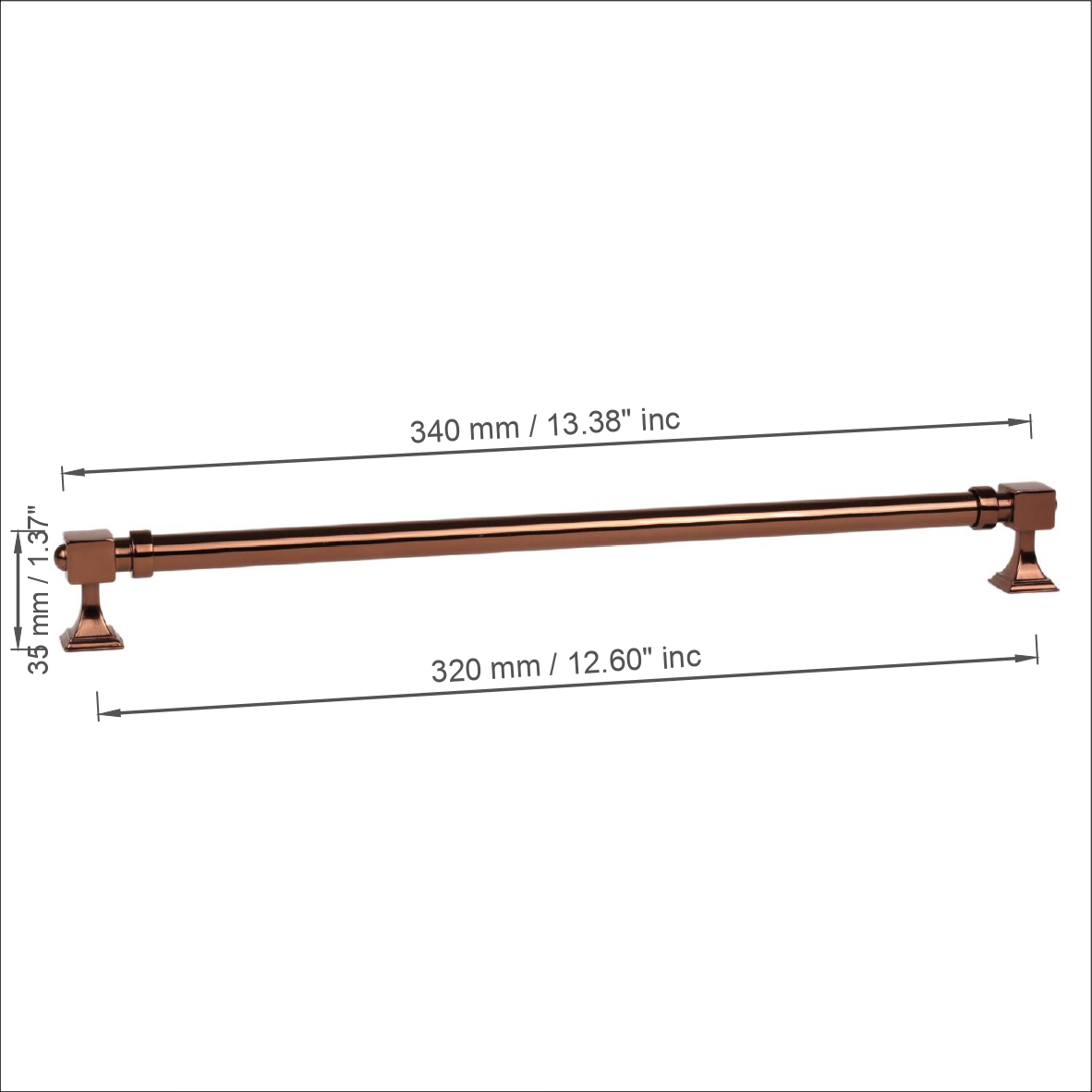 Zumra 320 mm Bronz Kulp Lüks Country Mutfak Mobilya Dolap Çekmece Kulpu Zumra 320 mm Bronz Kulp Lüks Country Mutfak Mobilya Dolap Çekmece Kulpu