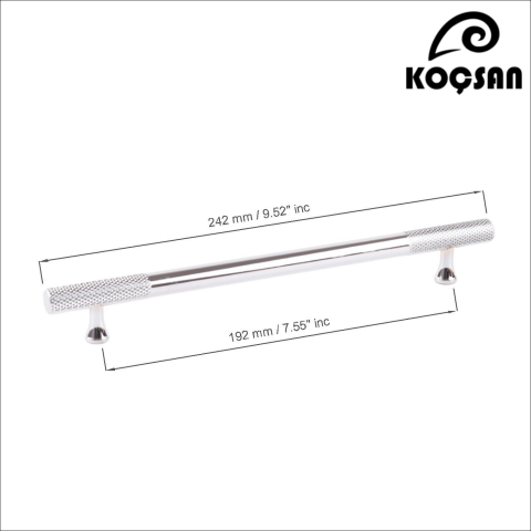 Apex 192 mm Krom Kulp Lüks Country Mutfak Mobilya Dolap Çekmece Kulpu