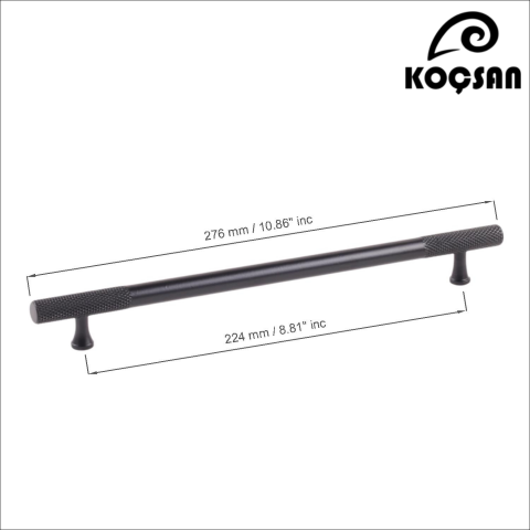 Apex 224 mm Siyah Kulp Lüks Country Mutfak Mobilya Dolap Çekmece Kulpu 224 mm Siyah