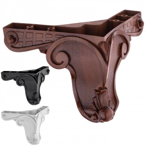 Aslan 12 Cm Plastik Mobilya Ayağı, Lüks Metal Mobilya Ayak, Koltuk, Dolap, Şifonyer Ayak