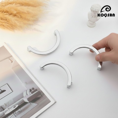 Ay C Kulp Lüks Country Mutfak Mobilya Dolap Çekmece Kulpu 160 mm-Krom