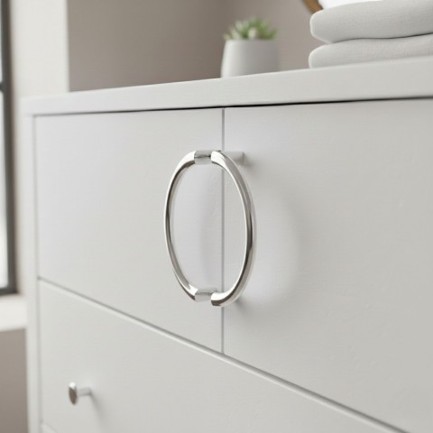 Ay C Kulp Lüks Country Mutfak Mobilya Dolap Çekmece Kulpu 160 mm-Krom