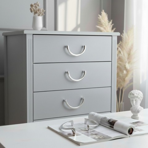 Ay C Kulp Lüks Country Mutfak Mobilya Dolap Çekmece Kulpu 160 mm-Krom