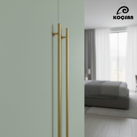Best Kulp Lüks Country Mutfak Mobilya Dolap Çekmece Kulpu 800 mm-Mat Altın