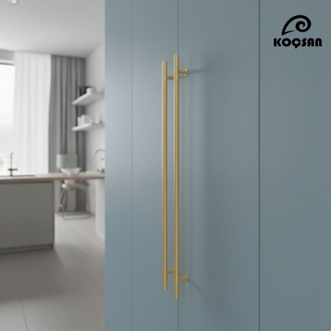 Best Kulp Lüks Country Mutfak Mobilya Dolap Çekmece Kulpu 800 mm-Mat Altın