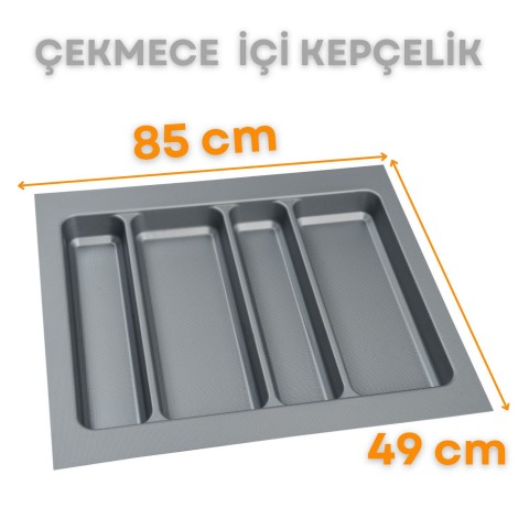 Çekmece İçi Kepçelik, Düzenleyici, Organizatör 85 CM X 49 CM -Gri