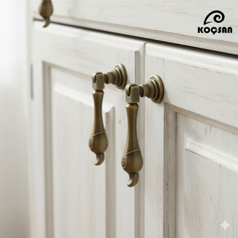 Damla Sarkaç Kulp Lüks Country Mutfak Mobilya Dolap Çekmece Kulpu