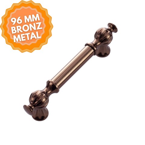 Ebrar Kulp Lüks Country Mutfak Mobilya Dolap Çekmece Kulpu 96 mm-Bronz